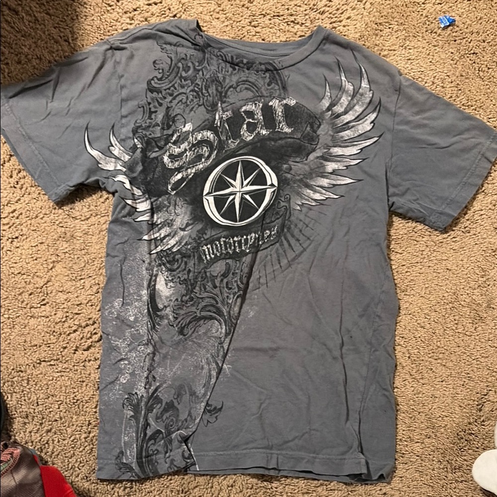 Star Graphic Men’s T-Shirt - Gray